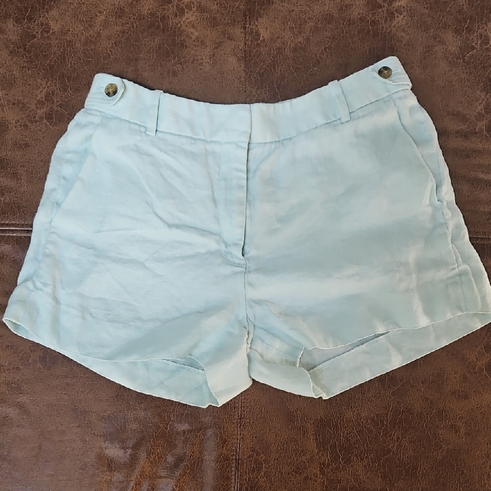 J. Crew High Waist Light Blue Shorts